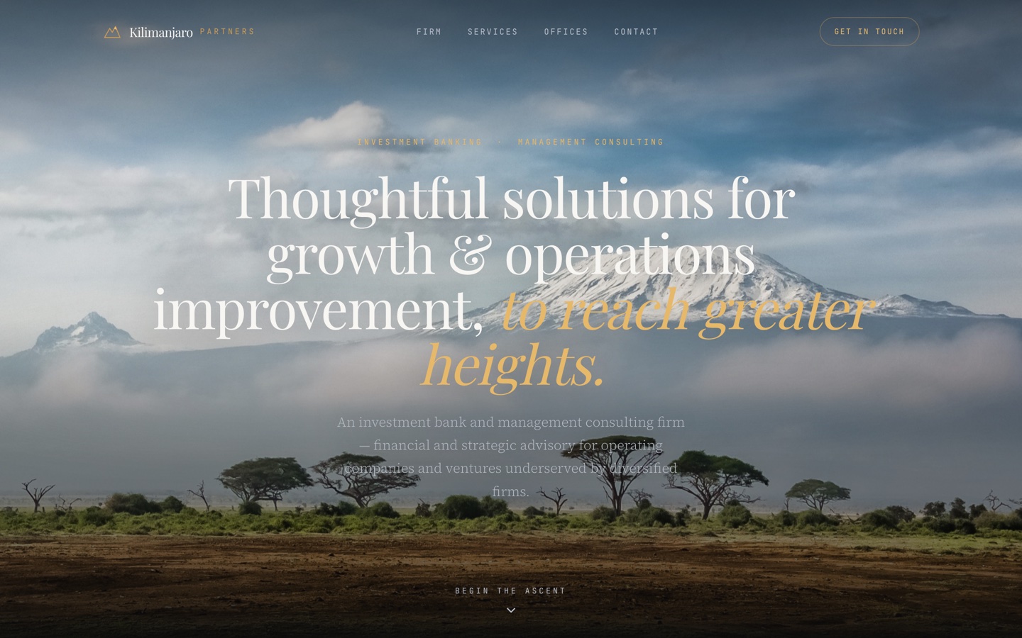Investment bank website